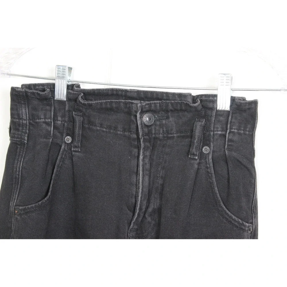 American Eagle Outfitters Mom Jeans Womens‎ Size 0 Black High Rise Denim